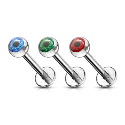 Labret with an Eye Ball Top