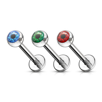 Labret with an Eye Ball Top