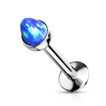 Labret with a Synthetic Opal Spike - Image 2