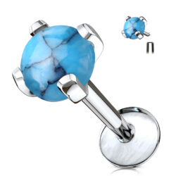Labret with Turquoise Stone Stud