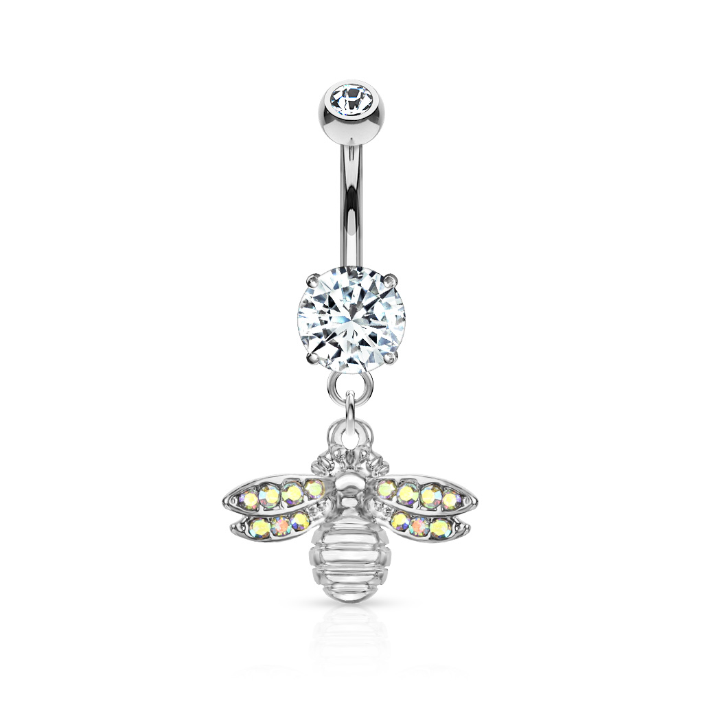 Belly Bar with a Bee Dangle - Image 6