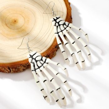 Large Skeleton Hand Earrings - Image 2
