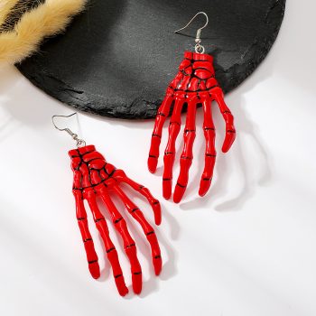 Large Skeleton Hand Earrings