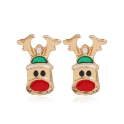 Rudolph the Reindeer Christmas Earring Studs