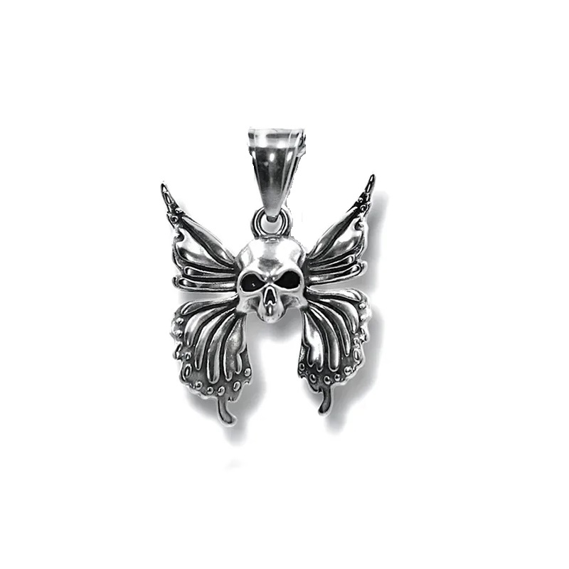 Skull Moth Pendant