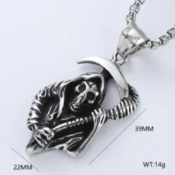 Small Death with Scythe Pendant