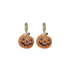 Glitzy Pumpkin dangle earrings