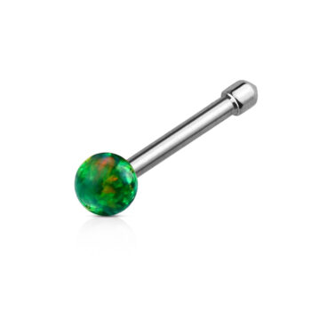 Nose Stud with a 2mm Opal Ball - Image 3