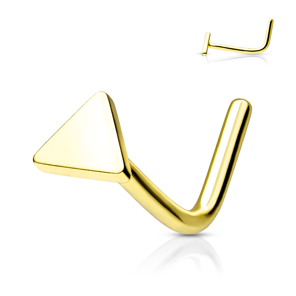 L-Bend Nose Stud with a Triangle Head - Image 3