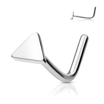 L-Bend Nose Stud with a Triangle Head - Image 2