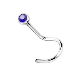 1mm Nose Screw with 2mm CZ Gem