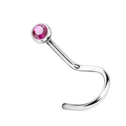 0.8mm Nose Screw with 2.5mm CZ Gem