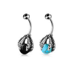 Belly Bar with a Dragons Claw Holding a Ball