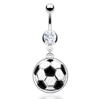 Belly Bar with Football Dangle
