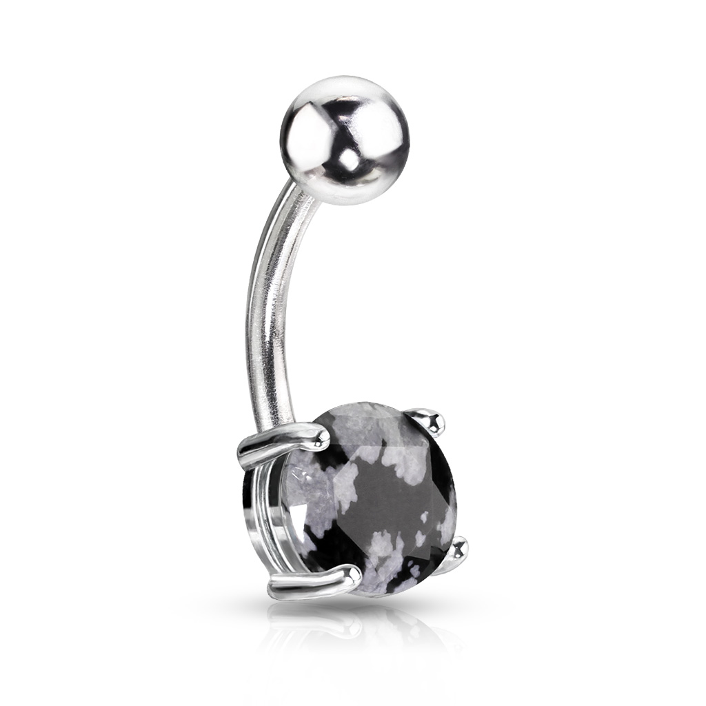 Belly Bar with a 7mm Semi Precious Stone - Image 8