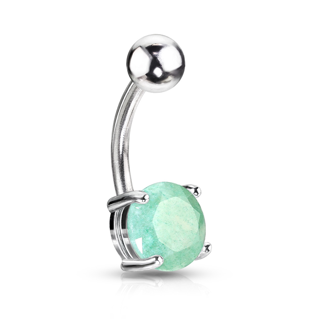 Belly Bar with a 7mm Semi Precious Stone - Image 7