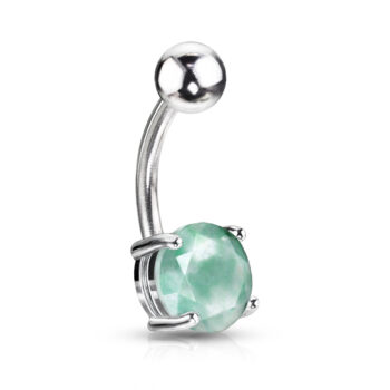 Belly Bar with a 7mm Semi Precious Stone - Image 5