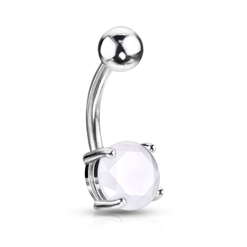 Belly Bar with a 7mm Semi Precious Stone - Image 4