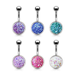 Druzy Stone Belly Bar