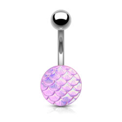 Pink Scales Belly Bar