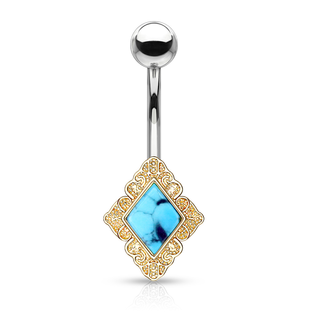 Belly Bar with an Epoxy Stone - Image 8