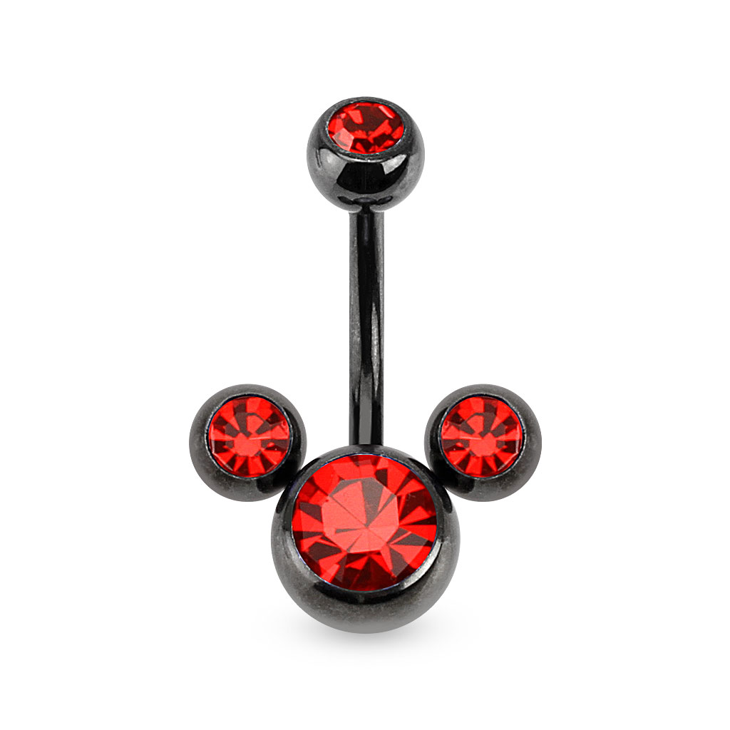 Belly Bar with 3 CZ Bubbles - Image 13