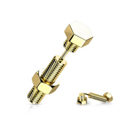 Gold Fake Ear Stretching Taper