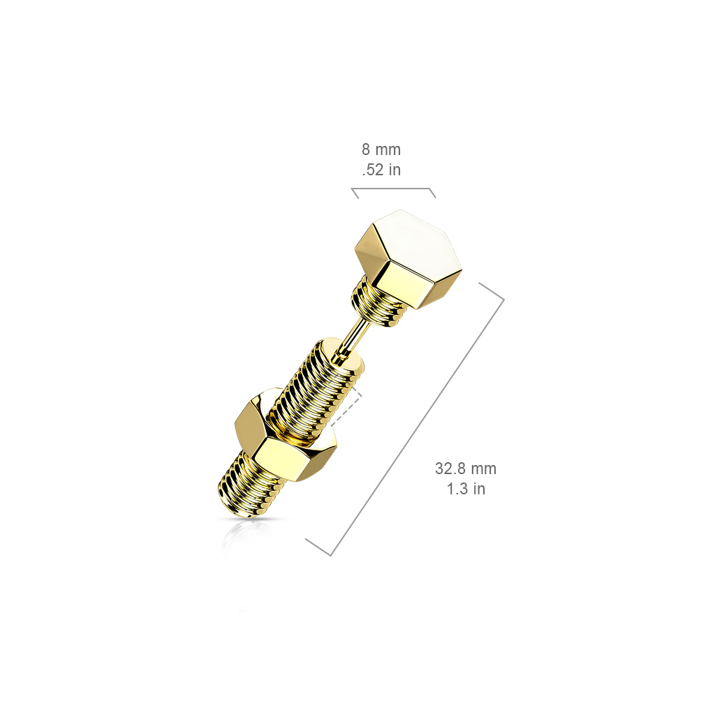 Gold Fake Ear Stretching Taper - Image 3