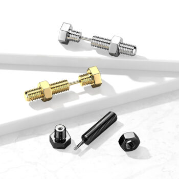 Gold Fake Ear Stretching Taper - Image 4
