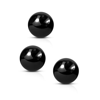Surgical Stainless Steel Externally Threaded Replacement Balls for Piercing Jewellery - Pack of 3 Balls - Image 8