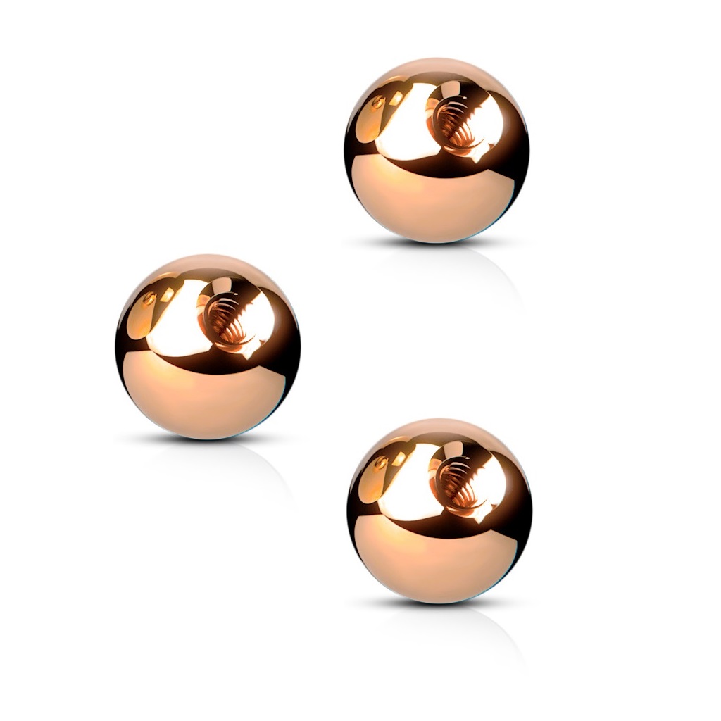 Surgical Stainless Steel Externally Threaded Replacement Balls for Piercing Jewellery - Pack of 3 Balls - Image 7