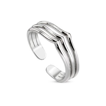 Toe or Finger Ring with a Triple Ring Design