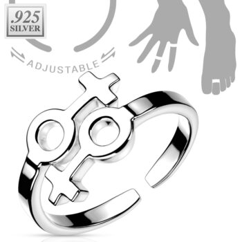 Toe or Finger Ring with Double Venus - Image 2