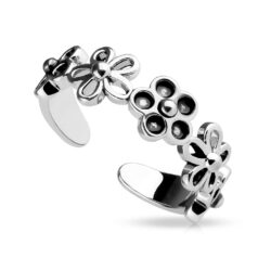 Toe or Finger Ring with 5 Petal Flowers