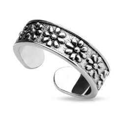 Toe or Finger Ring with Flowers