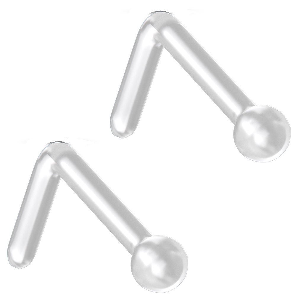 Bioflex L Bend Nose Retainer with a Ball Head- Pack of 2