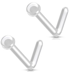 Bioflex L Bend Nose Retainer with a Flat Domed Head- Pack of 2