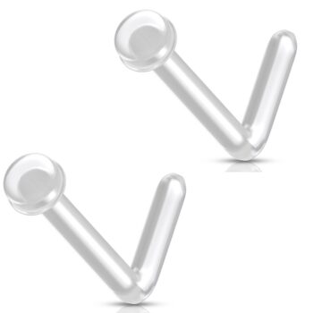 Bioflex L Bend Nose Retainer with a Flat Domed Head- Pack of 2