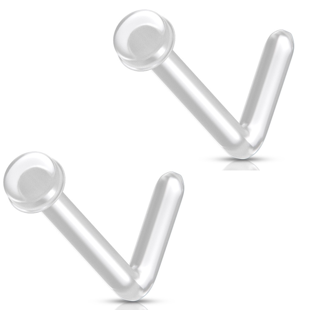 Bioflex L Bend Nose Retainer with a Flat Domed Head- Pack of 2