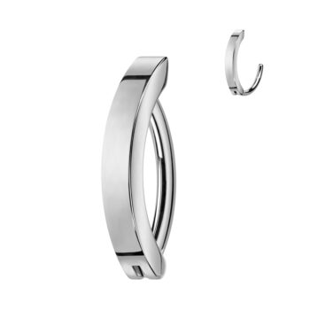 Half Ring Hinged Belly Bar - Image 4