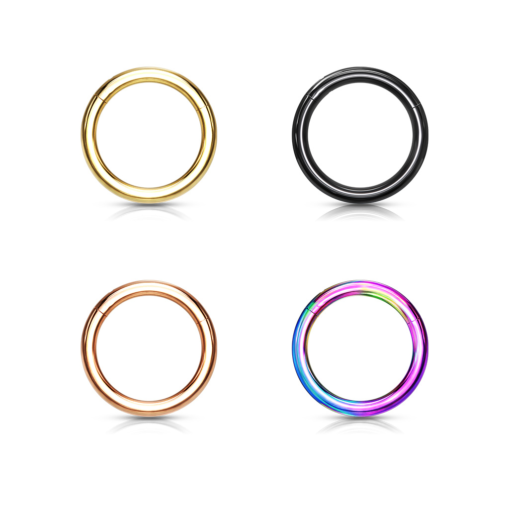 Rose Gold Titanium Hinged Ring - Image 3