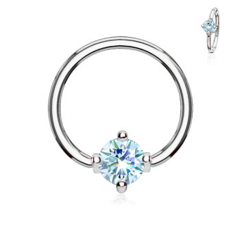1.2mm BCR with Round CZ Ball - Image 2