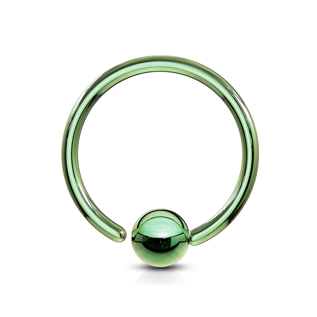 Green Fixed Ball Flexible Cut Ring - Image 4