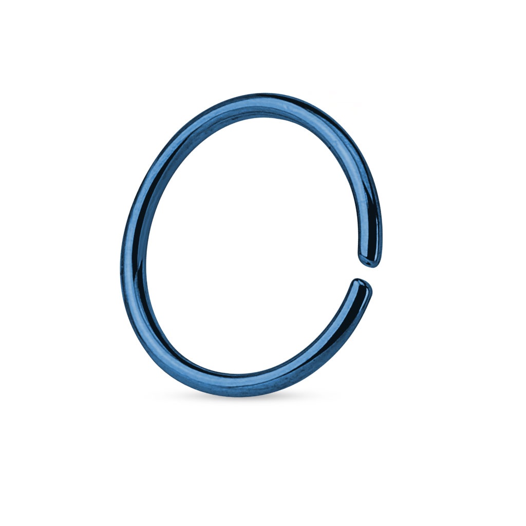 Blue 316L Surgical Steel Cut Ring - Image 2