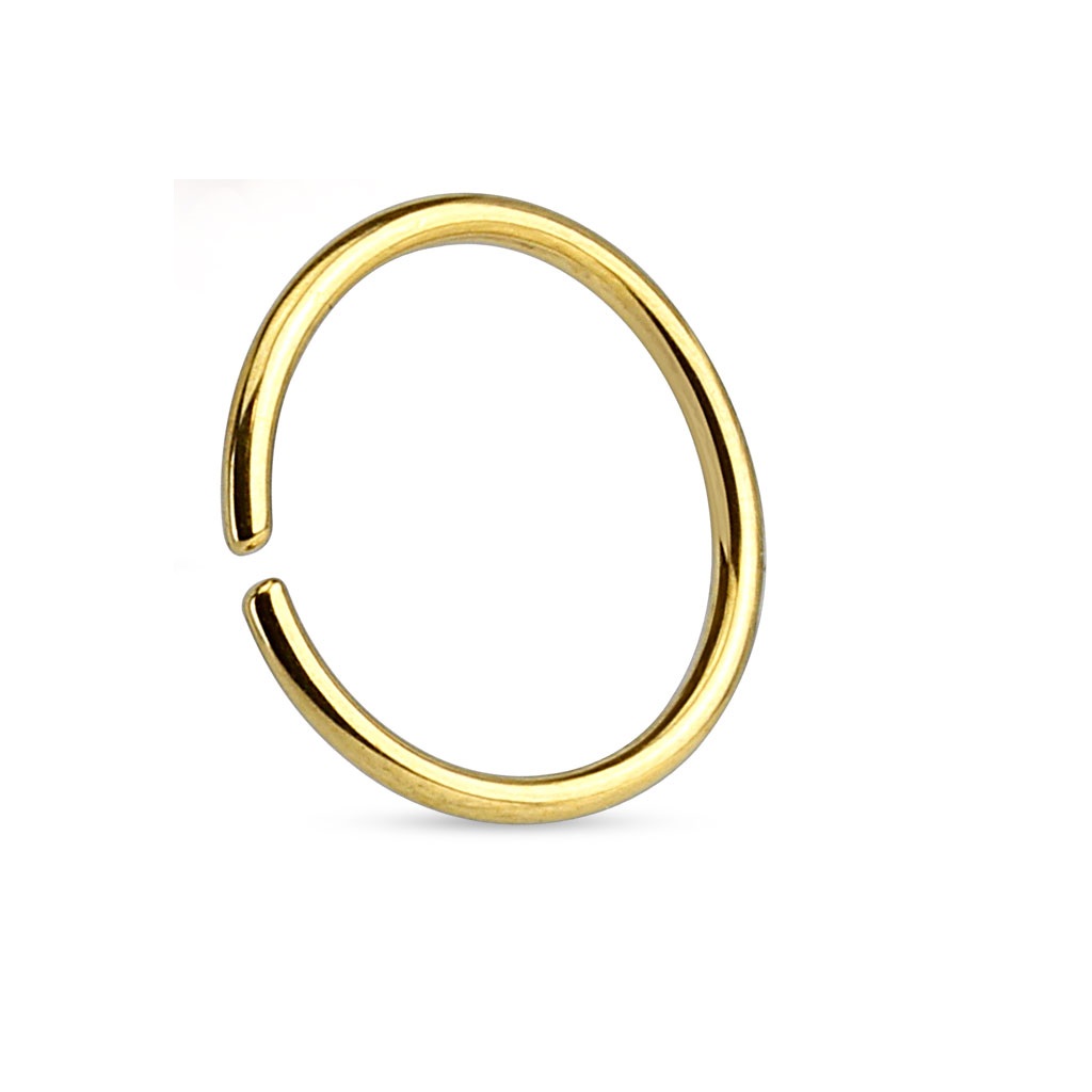Gold 316L Surgical Steel Cut Ring - Image 2
