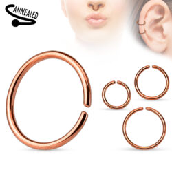 Rose Gold 316L Surgical Steel Cut Ring