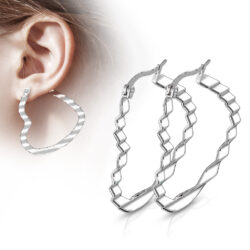 Heart Hoop Earrings