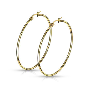 Gold Hoop Earrings - Image 9