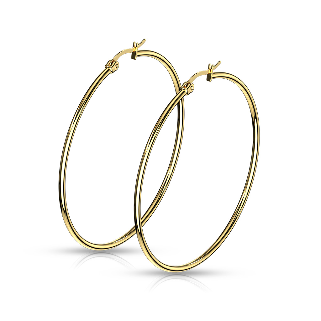 Gold Hoop Earrings - Image 9