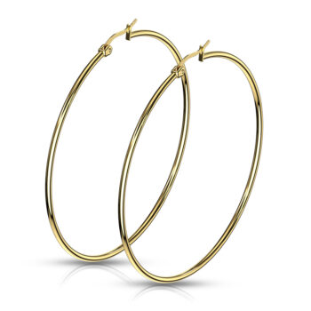 Gold Hoop Earrings - Image 7
